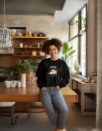 Jesus Floral Sweatshirt