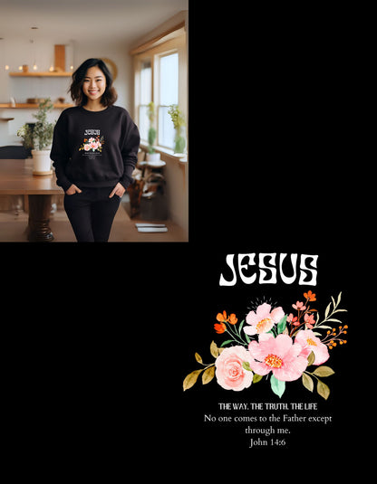 Jesus Floral Sweatshirt